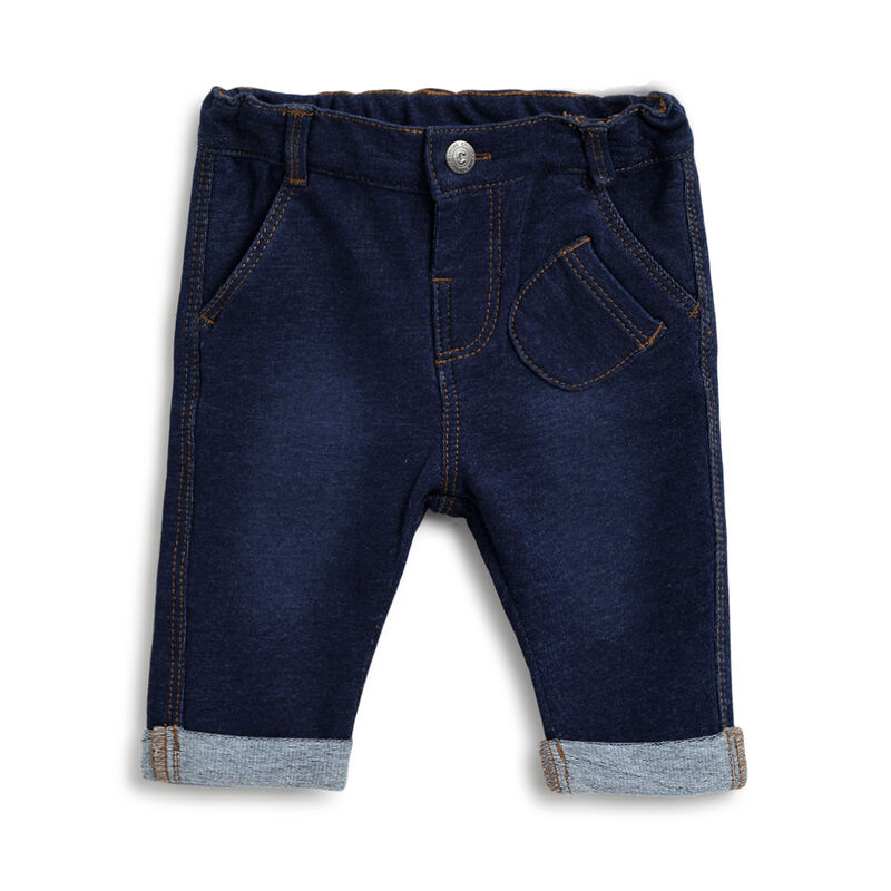Boys Medium Blue Solid Jeans image number 0